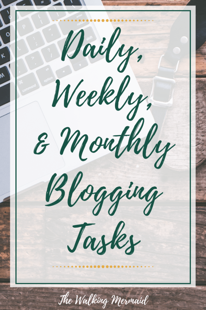 Blogging tasks