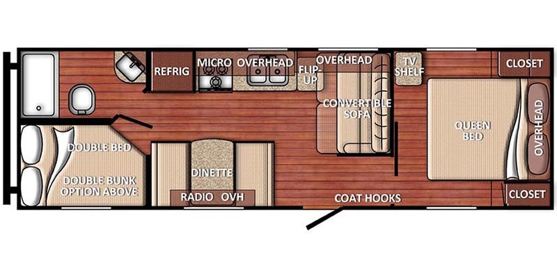 Gulf Stream Conquest 26BHG Floor Plan