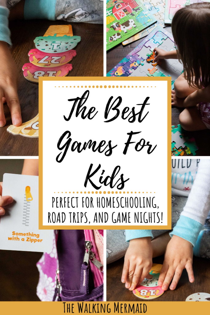 the best games for kids from chuckle and roar at target overlay pinterest image the walking mermaid