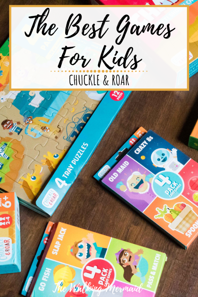 the best games for kids from chuckle and roar at target overlay pinterest image the walking mermaid