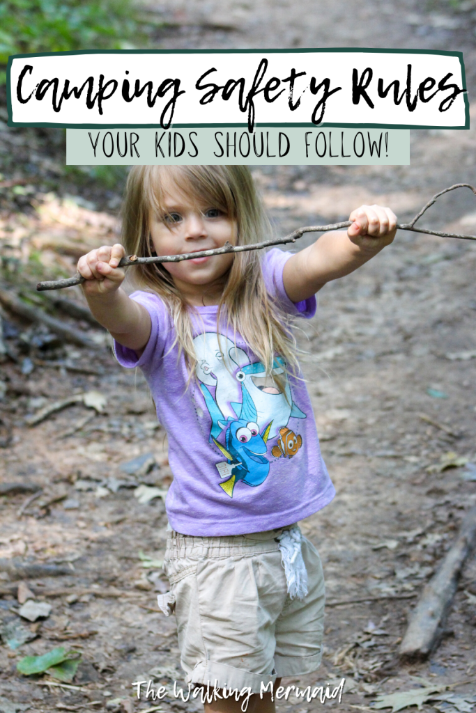 Little girl playing outside. Posted on Camping Safety Rules for Kids. 