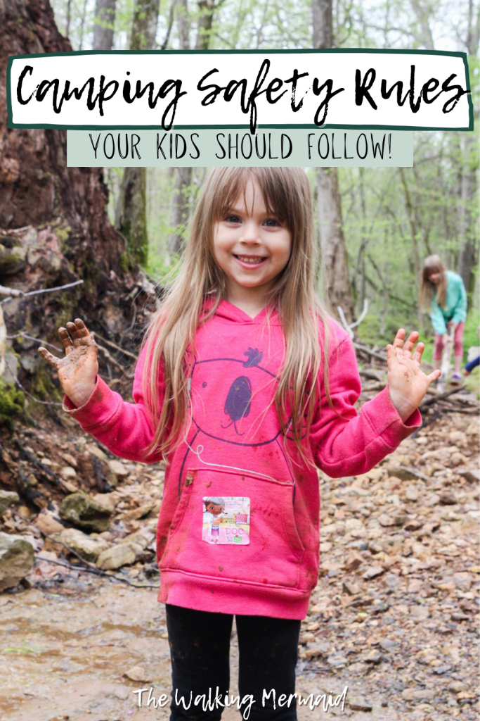 Little girl playing outside. Posted on Camping Safety Rules for Kids. 