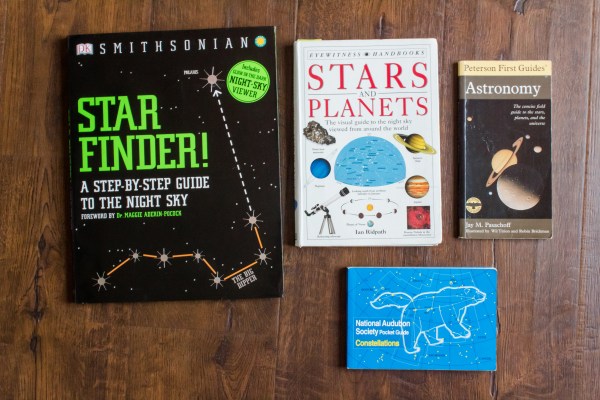 books and children's activity scavenger hunt constellation stars astronomy