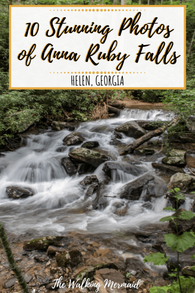 anna ruby falls helen georgia unicoi state park overlay pinterest 