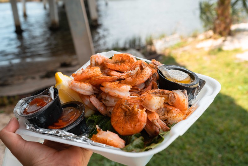 Shrimp from Shrimp Landing in Crystal River, Florida. Perfect place to go for lunch. 