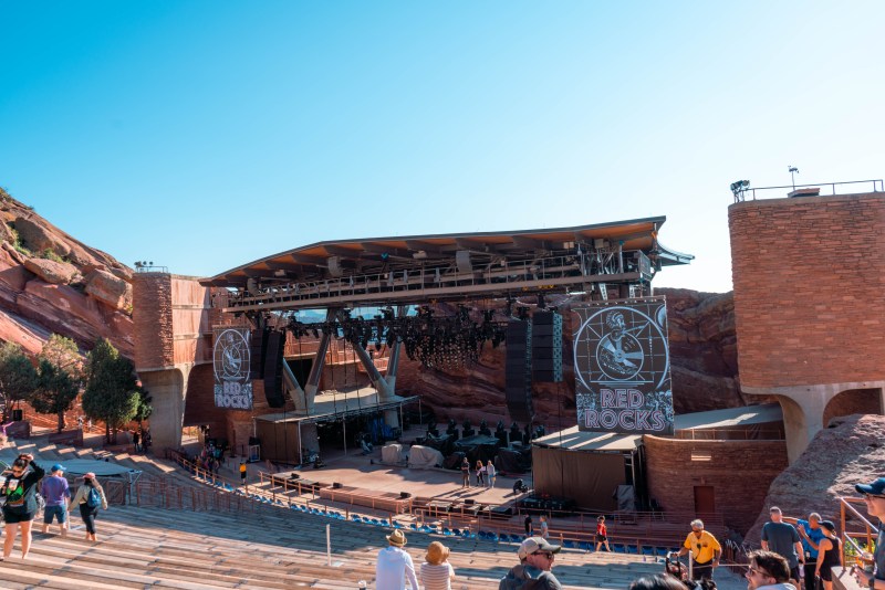 Red Rocks amphitheater in Morrison, Colorado.