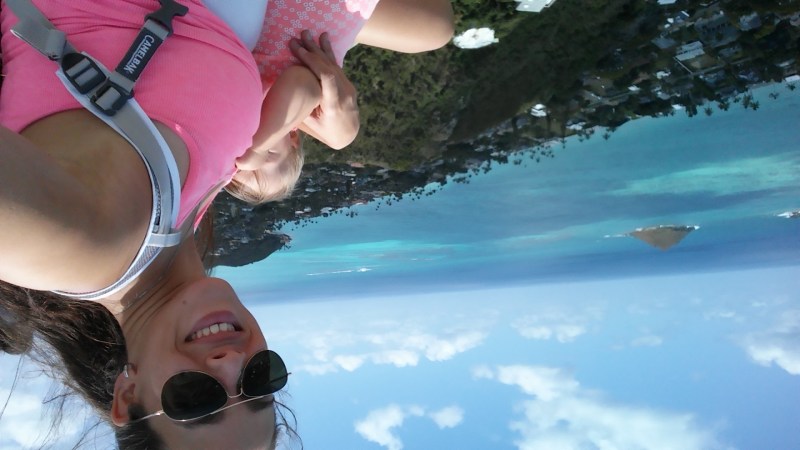 breastfeeding my little girl at Lanikai. 