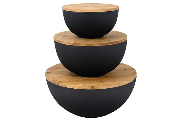 Sustainable Mother's Day Gift Ideas - Kitchen Bowls with Wooden Lids