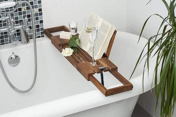 Sustainable Mother's Day Gift Ideas - Bamboo Bathtub Tray