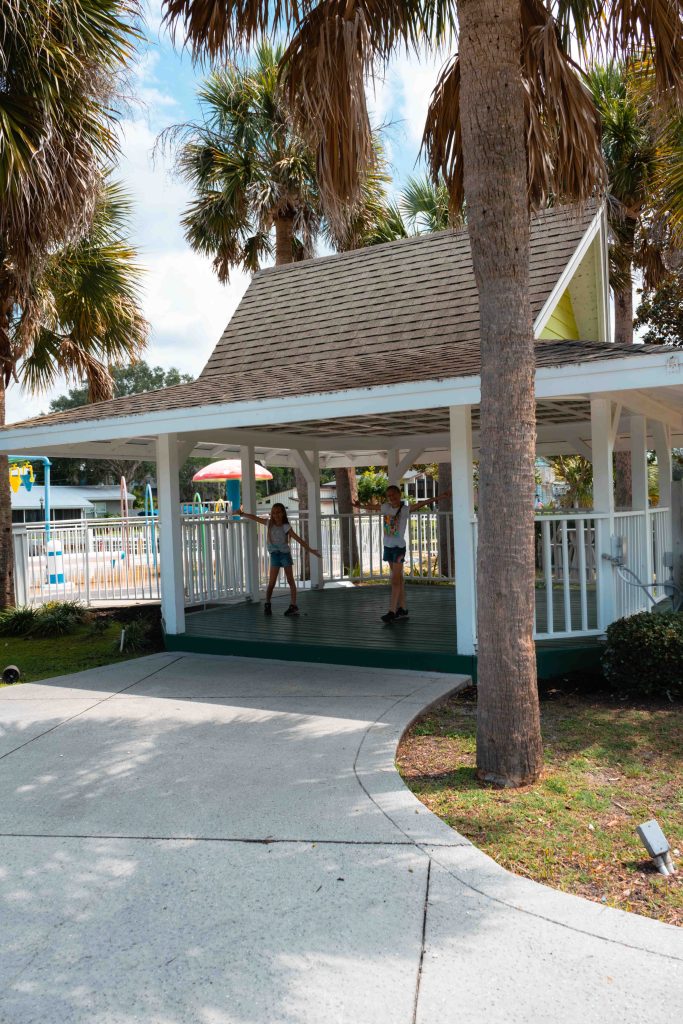 Girls playing at Plantation on Crystal River.