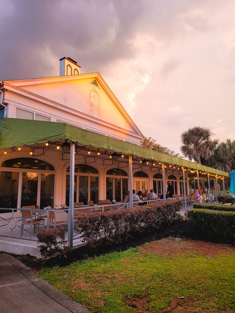 Plantation on Crystal River during sunset