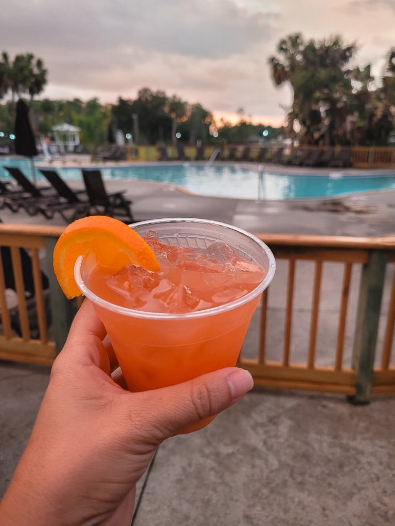 A drink from the Tiki Bar.