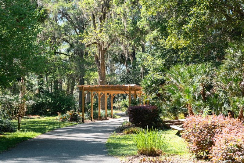 Nature trail at the botanical garden at Silver Springs in Ocala, Florida