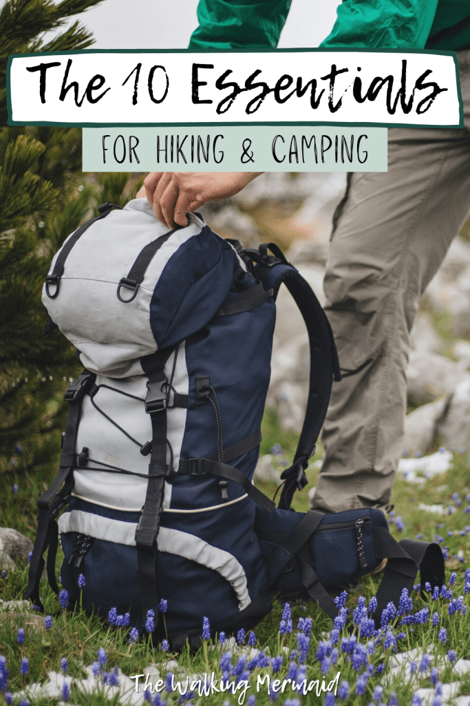 Backpack for hiking or backpacking. Posted on a blog post that talks about the ten essentials for camping and hiking.