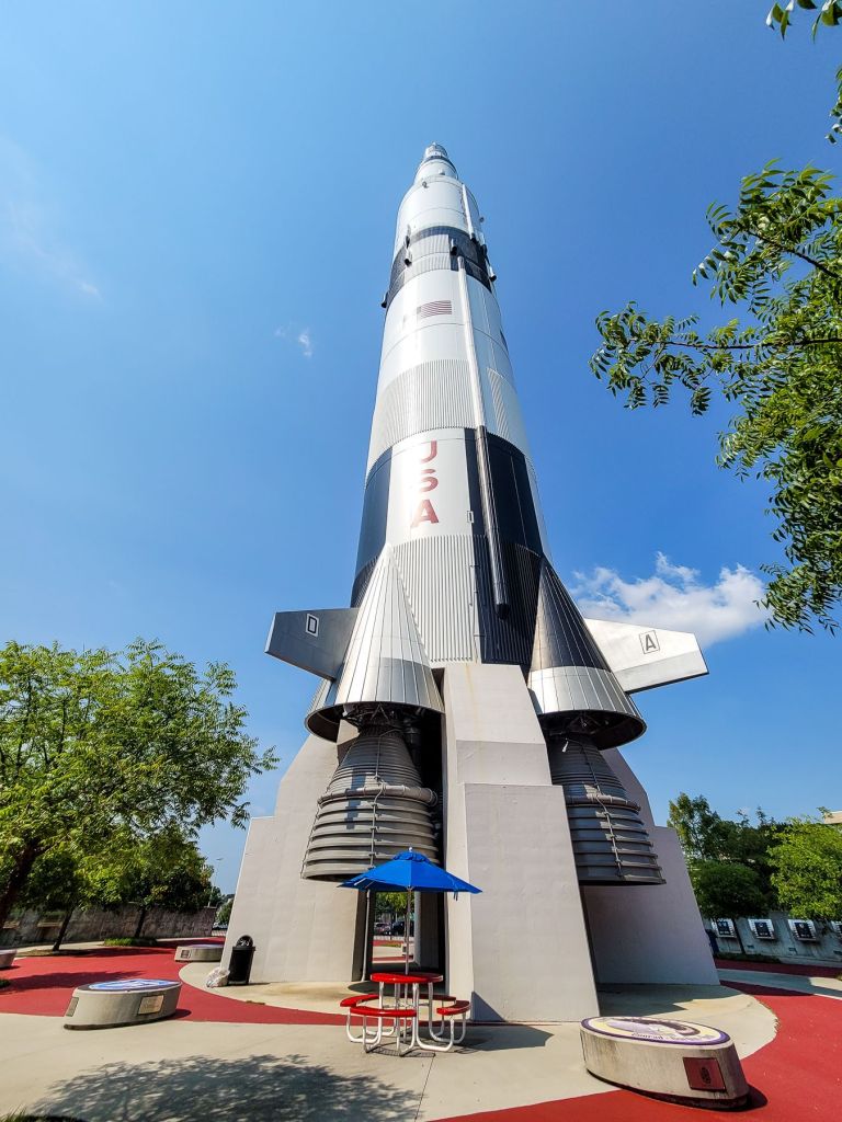 photo of a space rocket in huntsville alabama