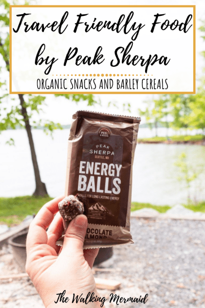 peak sherpa tsampa cereal barley energy bites organic food trail snacks camping backpacking hiking overlay pinterest pin