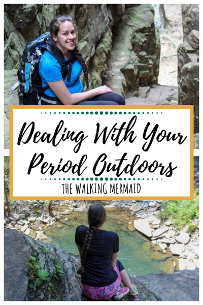 dealing with your period menstrual cycle women outdoors hiking camping backpacking